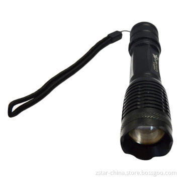 10W/1,200lm Lumen Zoom Cree T6 Small Flashlight with LED Torch, Optical Lens Material